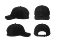 J BALVIN GORRA 6 PANELES CON CORTE LÁSER – NEGRO