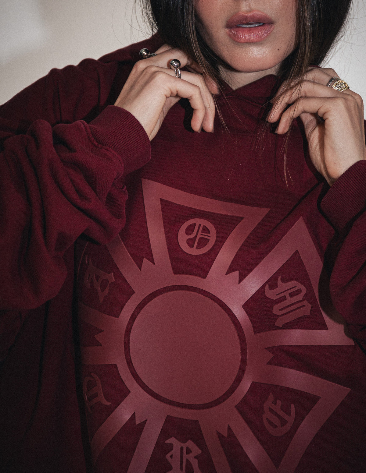 OMERTA MAROON HOODIE