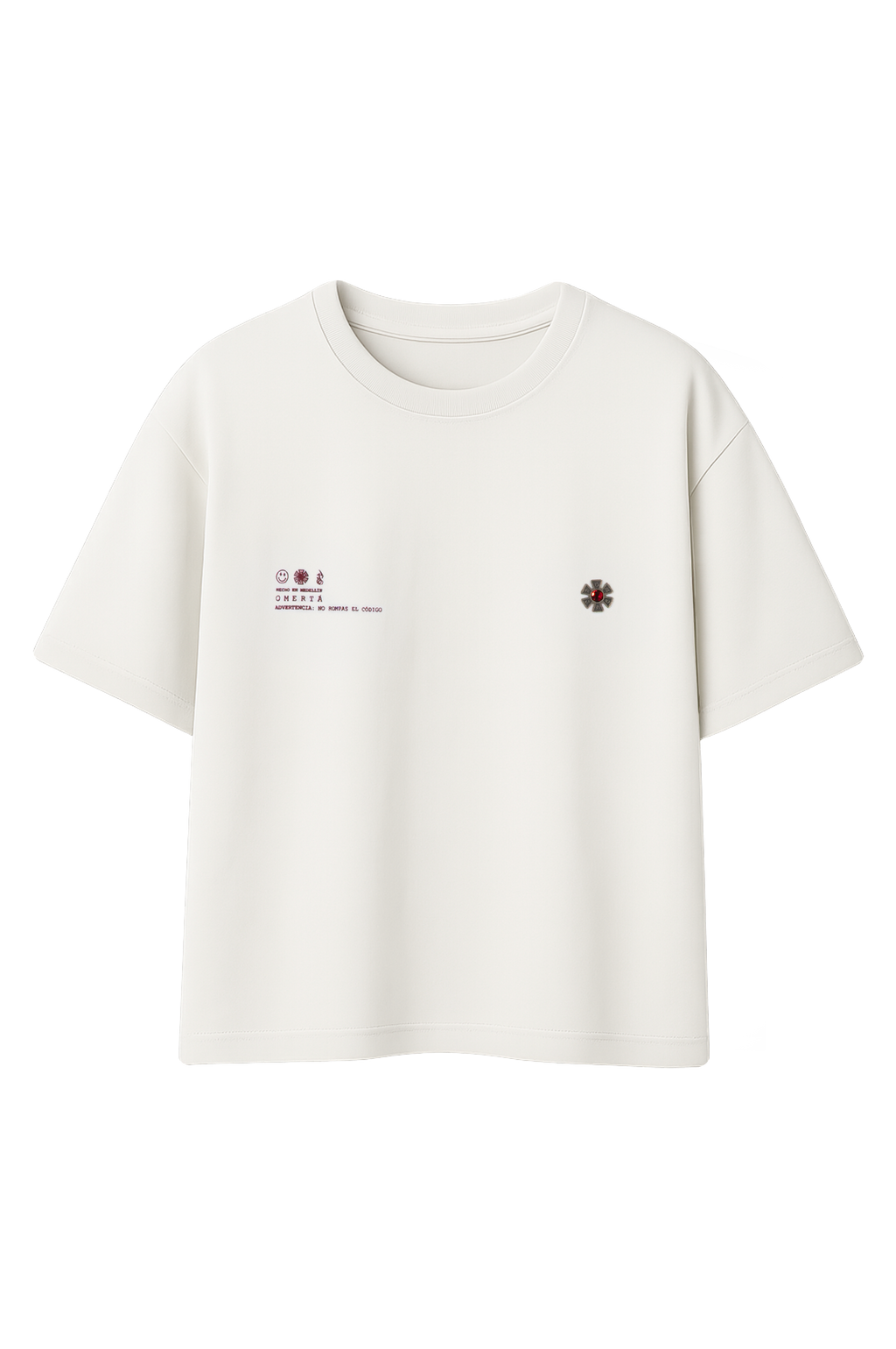 OMERTA PIN T-SHIRT IVORY